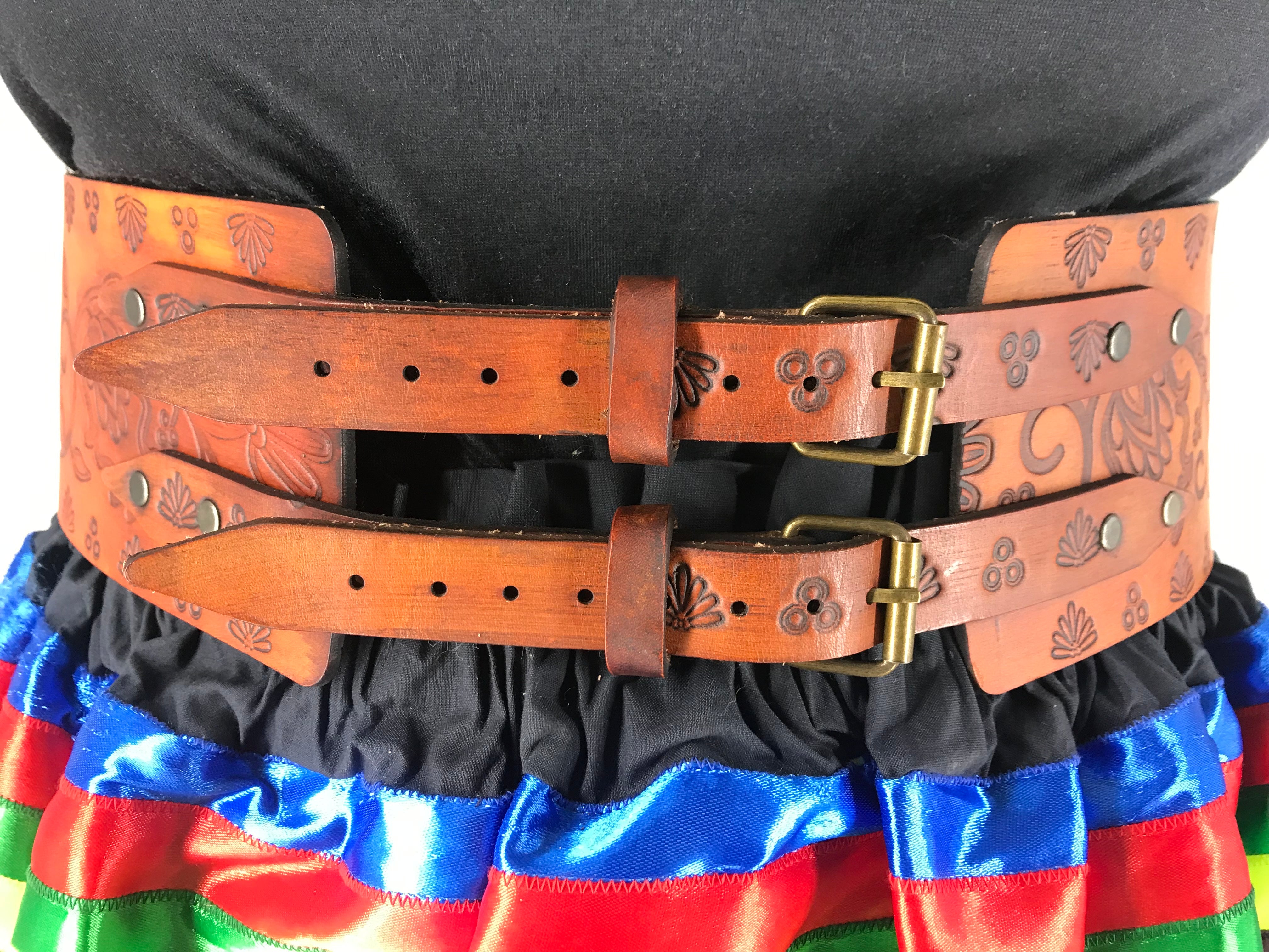 Winter Fire Handmade Thick 4 Inch Leather Belt